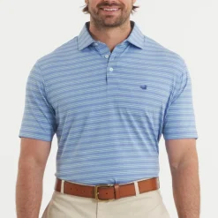 Maybourne Featherlight Stripe Polo