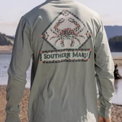 Mosaic Crab Tee - Long Sleeve