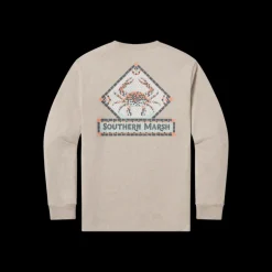 Mosaic Crab Tee - Long Sleeve