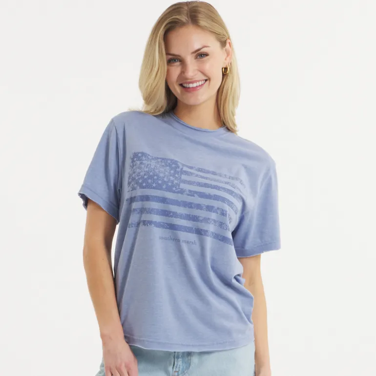 Olivia Vintage Tee - Flag