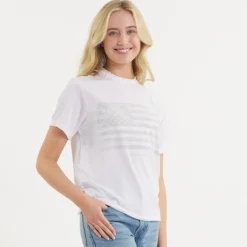 Olivia Vintage Tee - Flag