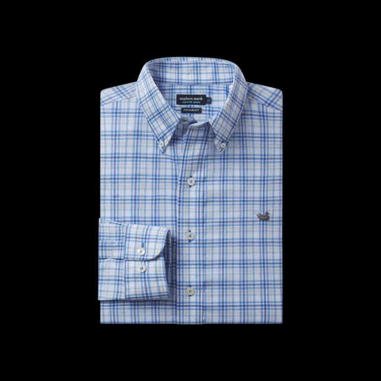 Putnam Performance Windowpane Dress Shirt