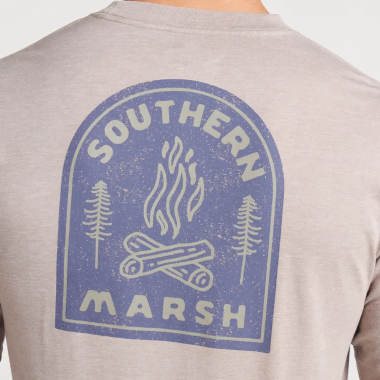 Seawash™ Tee - Campfire Badge - Long Sleeve