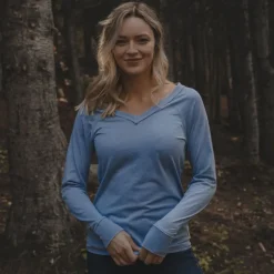 SEAWASH™ Tee - Melanie V-Neck - Long Sleeve