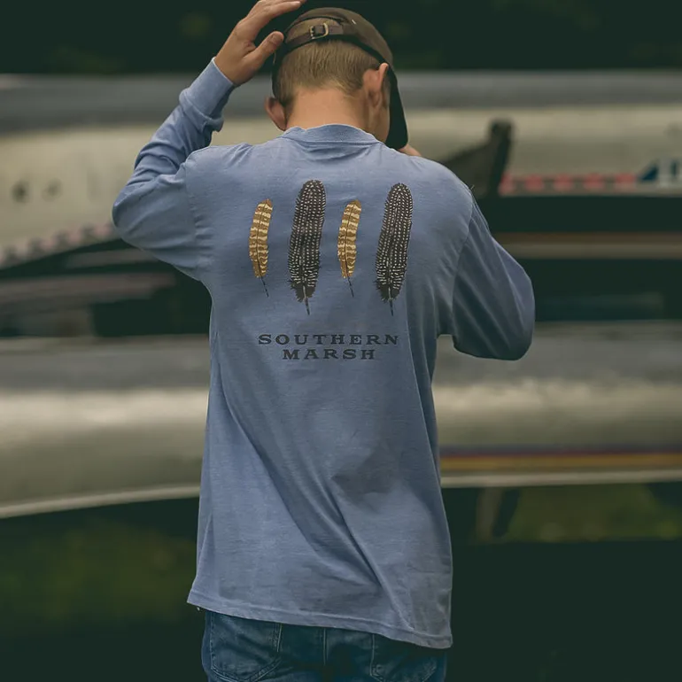 SEAWASH™ Tee - Waterfowl Feathers - Long Sleeve