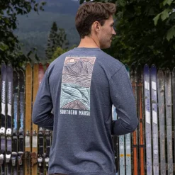 SEAWASH™ Tee - Woodcut Canoe - Long Sleeve