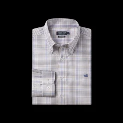 Shores Windowpane Performance Dress Shirt