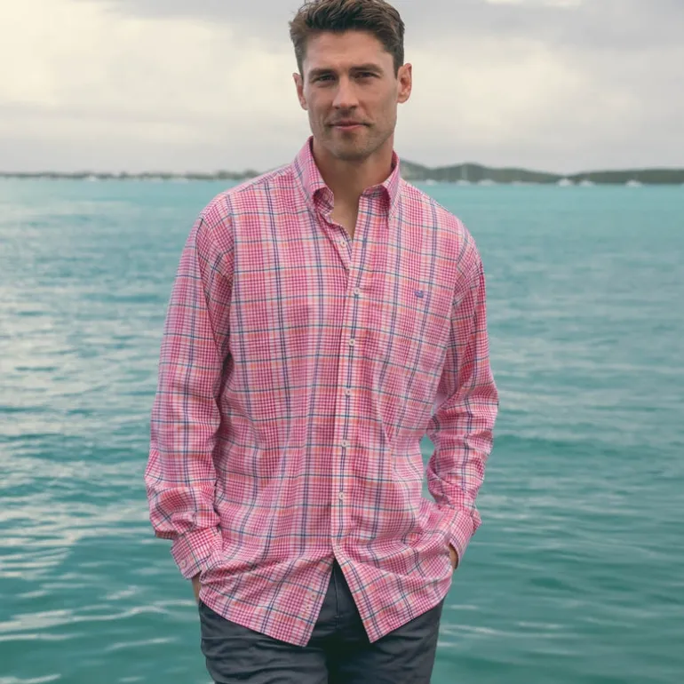 Shores Windowpane Performance Dress Shirt
