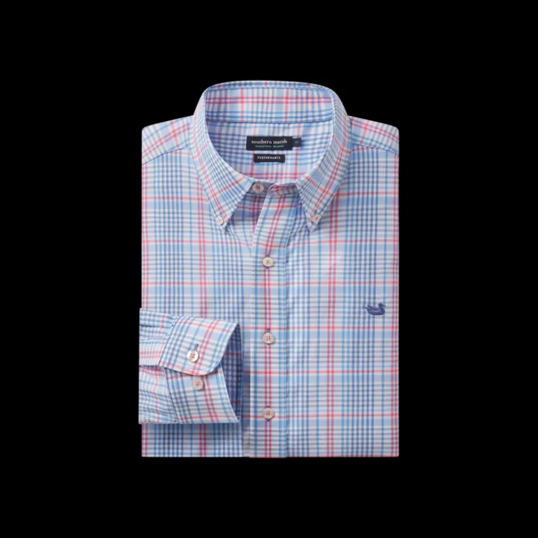 Shores Windowpane Performance Dress Shirt