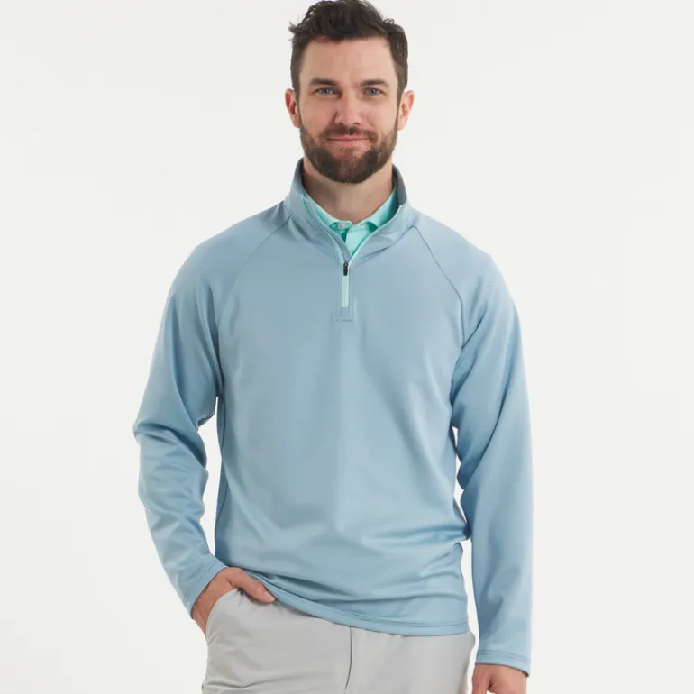Southampton Performance Quarter Zip - Stripes