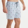 SOUTHERNCLASSICS™ Swim Trunk - Chambray Flags