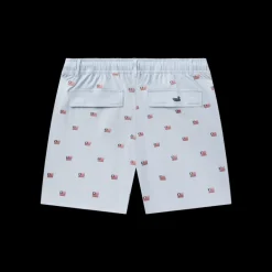 SOUTHERNCLASSICS™ Swim Trunk - Chambray Flags