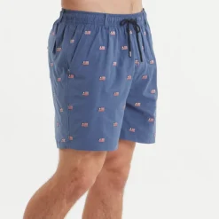 SOUTHERNCLASSICS™ Swim Trunk - Chambray Flags
