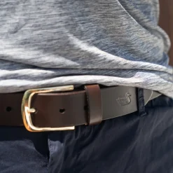 Stamped Leather Belt