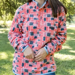 Star-Spangled Fleece Pullover