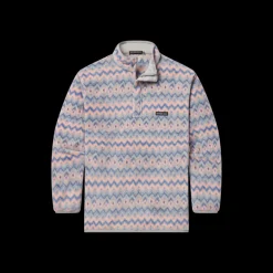 Tangier Ikat Fleece Pullover
