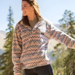 Tangier Ikat Fleece Pullover