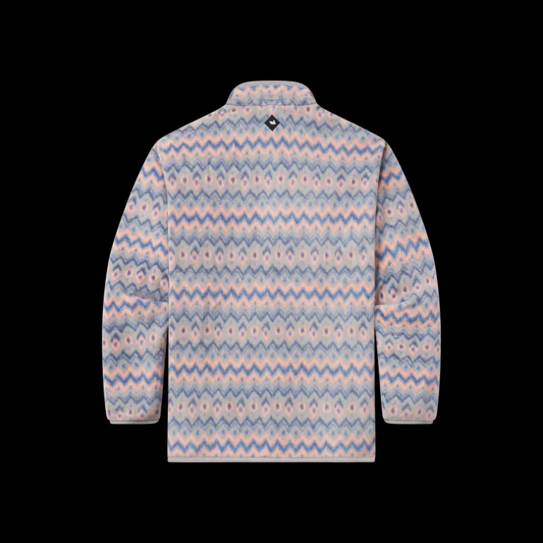 Tangier Ikat Fleece Pullover