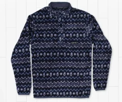 Tangier Ikat Fleece Pullover