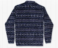 Tangier Ikat Fleece Pullover