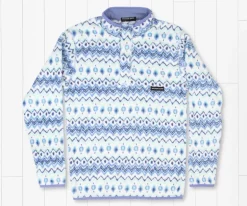 Tangier Ikat Fleece Pullover