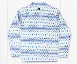 Tangier Ikat Fleece Pullover