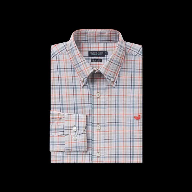 Van Buren Performance Grid Dress Shirt