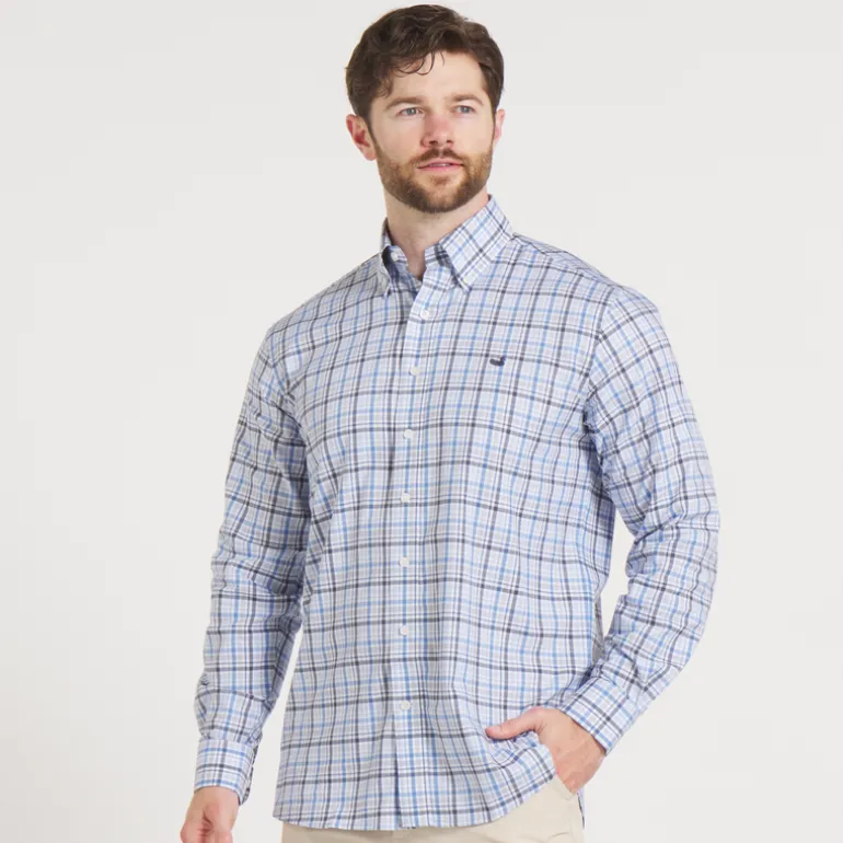 Van Buren Performance Grid Dress Shirt