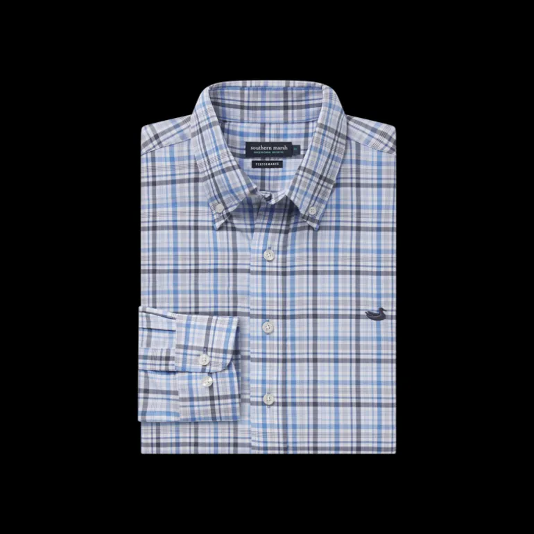 Van Buren Performance Grid Dress Shirt