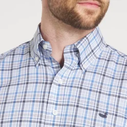 Van Buren Performance Grid Dress Shirt