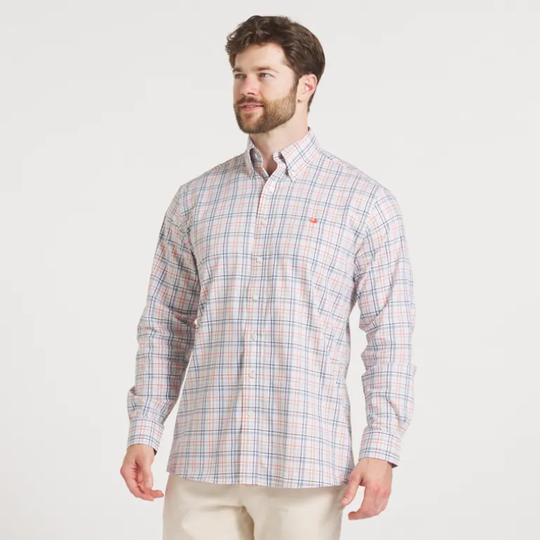 Van Buren Performance Grid Dress Shirt