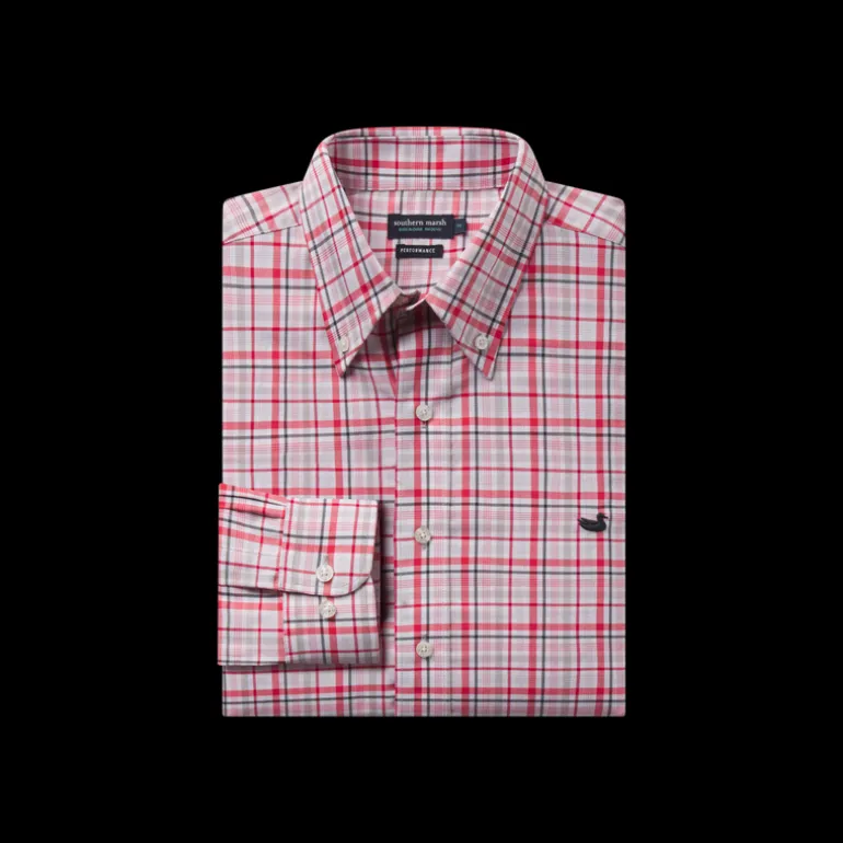 Van Buren Performance Grid Dress Shirt