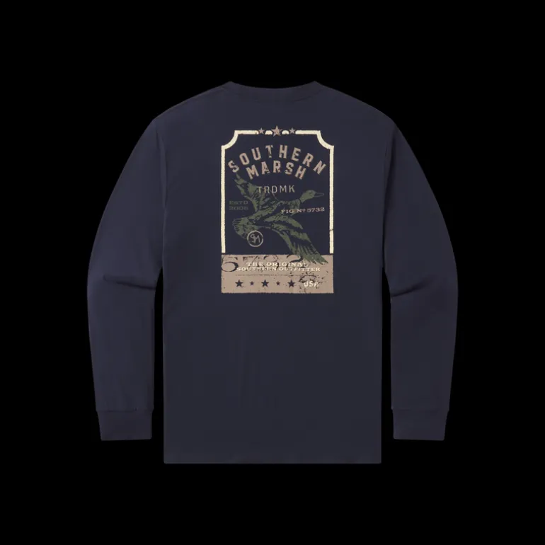 Vintage Tag Tee - Duck - Long Sleeve