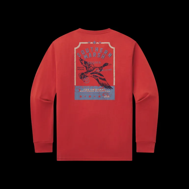 Vintage Tag Tee - Duck - Long Sleeve