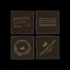 Waxed Canvas Coaster Set - Authentic