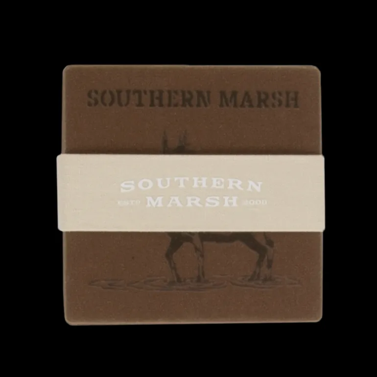 Waxed Canvas Coaster Set - Etched Animals