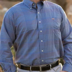 Winfield Grid Performance Dress Shirt