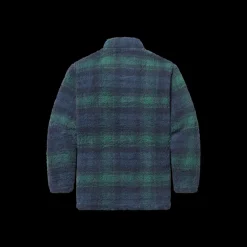 Youth Andover Plaid Sherpa Pullover