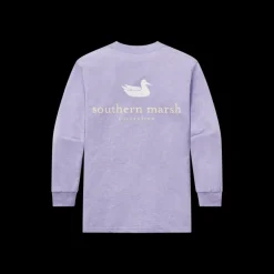 Youth Authentic Tee - Heathered - Long Sleeve