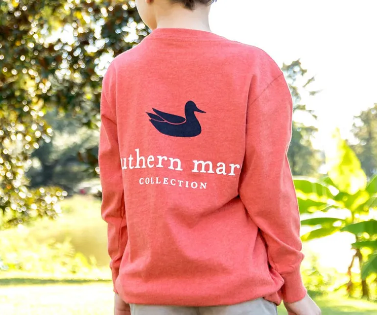 Youth Authentic Tee - Heathered - Long Sleeve