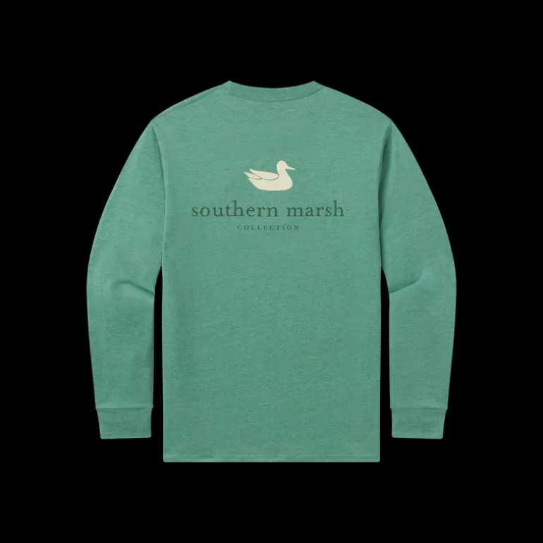 Youth Authentic Tee - Heathered - Long Sleeve