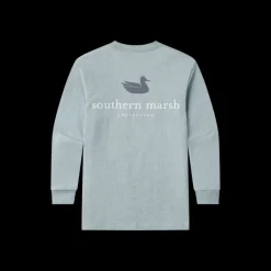 Youth Authentic Tee - Heathered - Long Sleeve