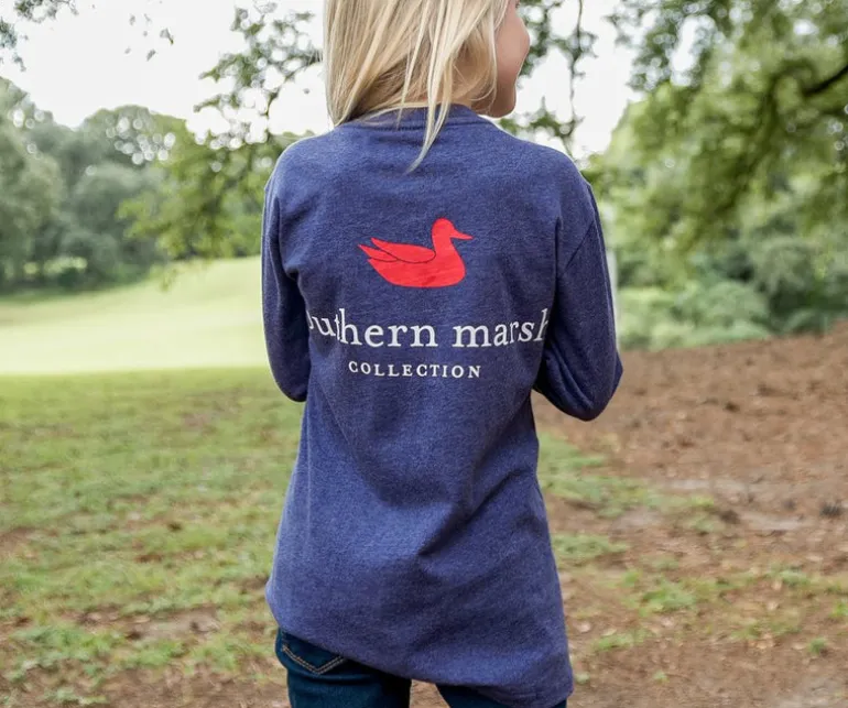 Youth Authentic Tee - Heathered - Long Sleeve