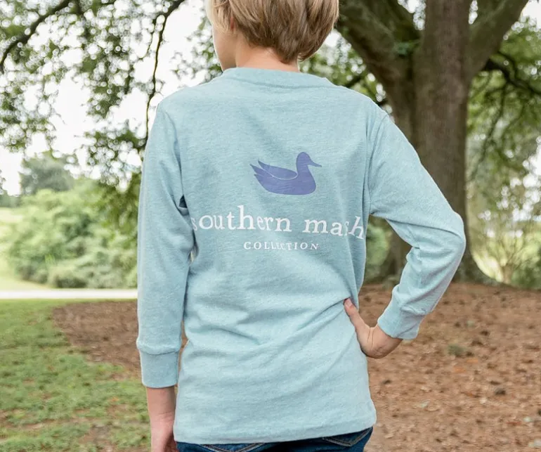 Youth Authentic Tee - Heathered - Long Sleeve