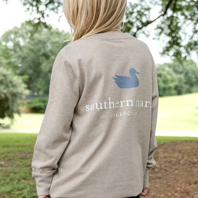 Youth Authentic Tee - Heathered - Long Sleeve