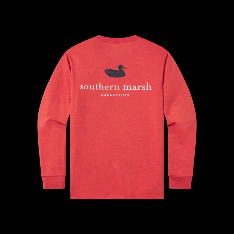 Youth Authentic Tee - Heathered - Long Sleeve