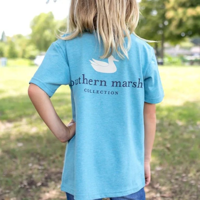 Youth Authentic Vibrant Tee - Heathered - Short Sleeve