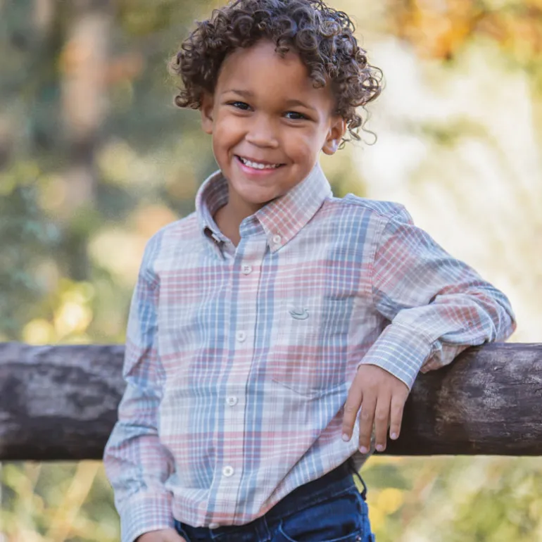Youth Barton County Washed Dress Shirt