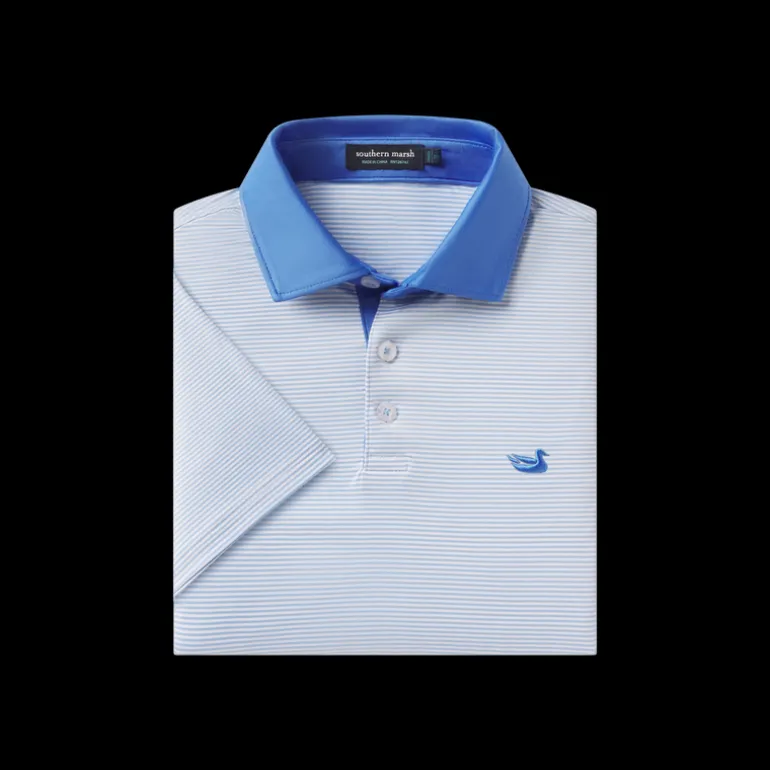 Youth Bermuda Performance Polo - Hampton Stripe