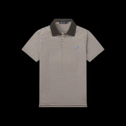 Youth Bermuda Performance Polo - Striped